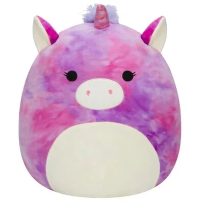 Squishmallows 14"- Lola Purple & Pink Tie-Dye Unicorn