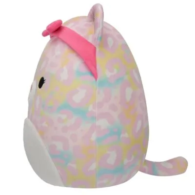 Squishmallows 12" Michaela Rainbow Leopard with Pink Bandana
