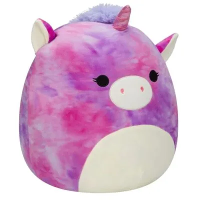 Squishmallows 14"- Lola Purple & Pink Tie-Dye Unicorn