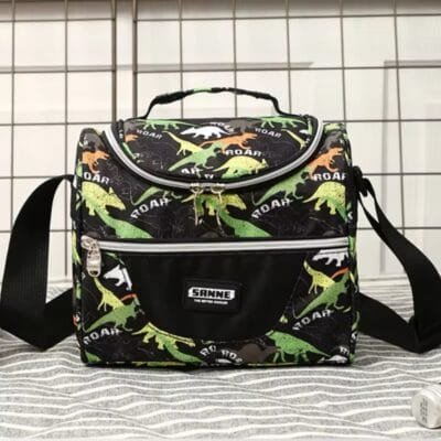 Lunch Bag- Green Dinosaur