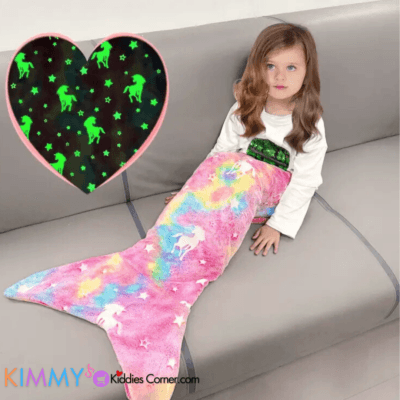 Mermaid Tail Blanket- Tie Dye Unicorn
