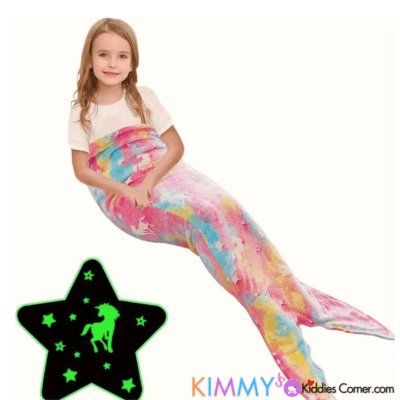 Mermaid Tail Blanket- Tie Dye Unicorn
