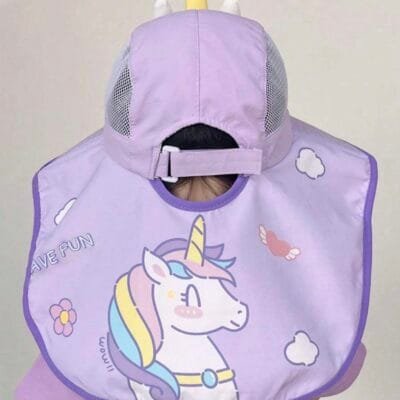 Sun Hat- Purple Unicorn