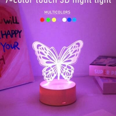 3D Nightlight- Butterfly (RGB 7 Colour)