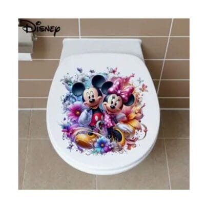 Decal: Bathroom- Cartoon Mickey & Minnie