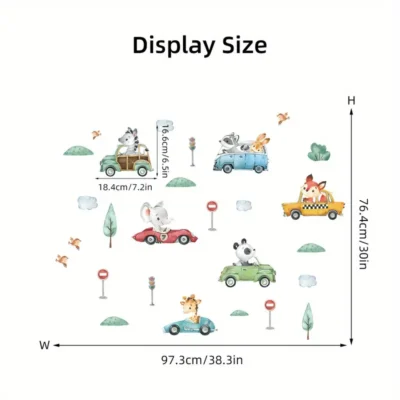 Decal: Nursery- Animals & Cars