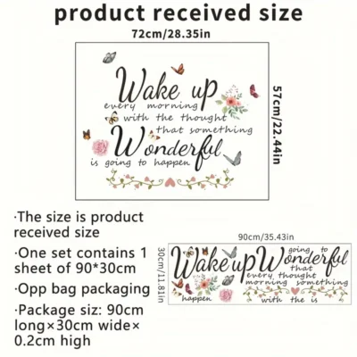 Decal: Inspirational- Wake Up Wonderful