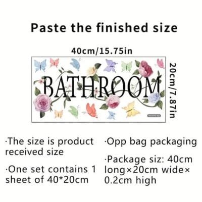 Decal: Bathroom- Vine & Flower Bathroom