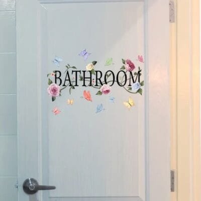 Decal: Bathroom- Vine & Flower Bathroom
