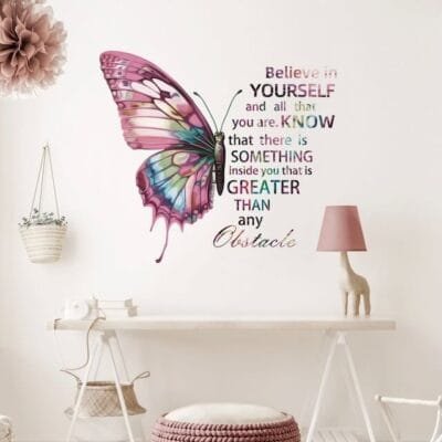 Decal: Inspirational- Believe Butterfly