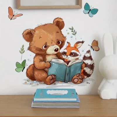 Decal: Nursery- Bear & Fox Reading