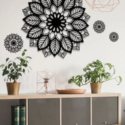 Decal: Inspirational- Mandala Black