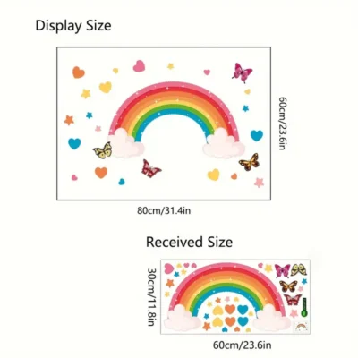 Decal: Nursery- Rainbow & Butterfly