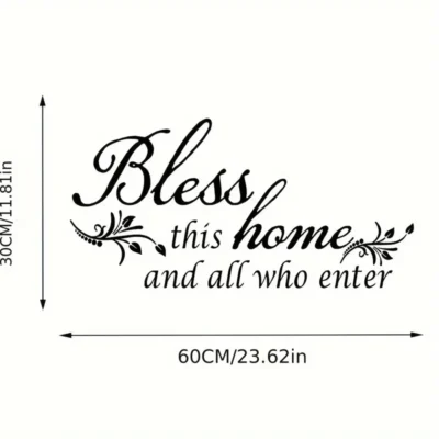 Decal: Inspirational- Bless This Home