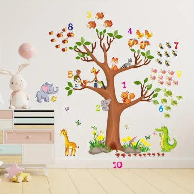 Decal: Educational- Number Tree