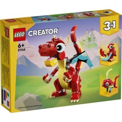 LEGO Creator 3 in 1 Red Dragon- 149pcs, Age 6+