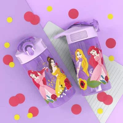 Zak! Leak Proof Kids Straw Water Bottle 16oz- Princess