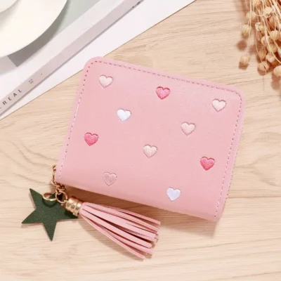 Wallet: Red, Black, Pink- Girls & Women