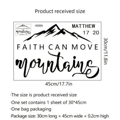 Decal: Inspirational- Mountains
