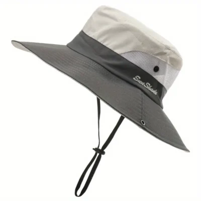 Sun Hat- Unisex Adult- Grey Duotone