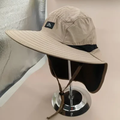 Sun Hat- Men's/ Unisex Adult- Light Coffee