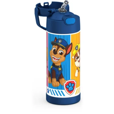 Thermos Stainless Steel Water Bottle w/ Straw, Paw Patrol, 14oz