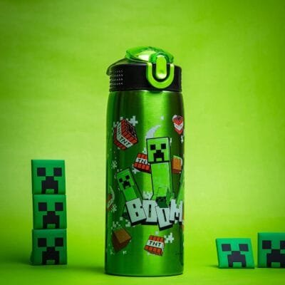 Zak! Minecraft Water Bottle 19oz Stainless Steel