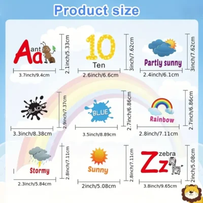 Decal: Educational- ABC, Number, Weather