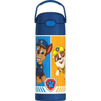 Thermos Stainless Steel Water Bottle w/ Straw, Paw Patrol, 14oz
