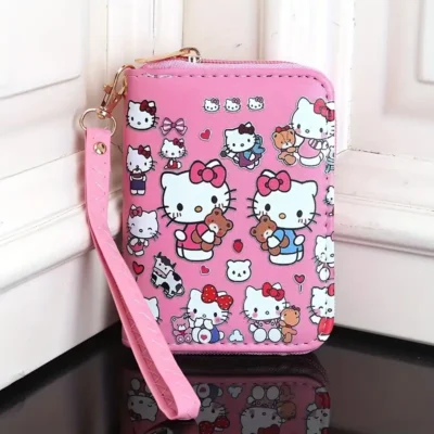 Sanrio Hello Kitty Compact Wallet with Wrist Strap