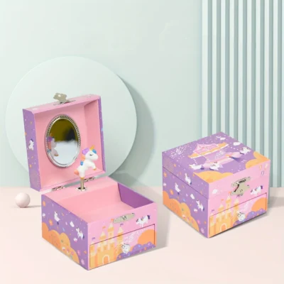 Musical Jewellery Box- Castle & Unicorns