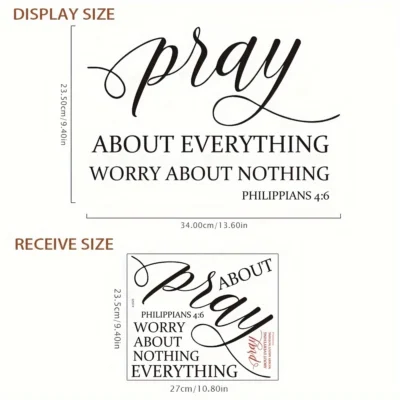 Decal: Inspirational- Pray