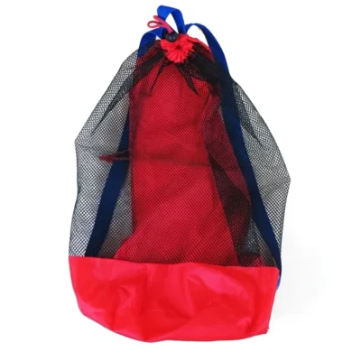 Beach Mesh Toy Bag- Nylon, red