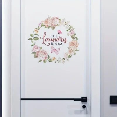 Decal: Laundry Room Floral