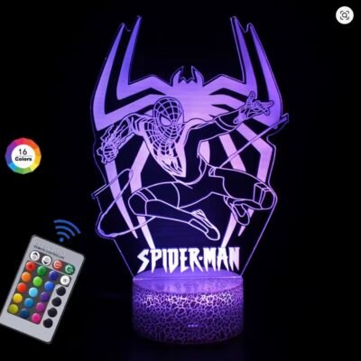 3D Nightlight- Spiderman (Logo Edition) w/ Remote