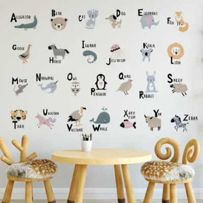Decal: Educational- Animals Alphabet