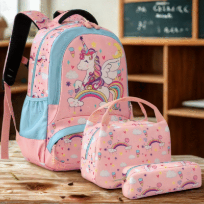 Backpack Set 16"- Pink Unicorn