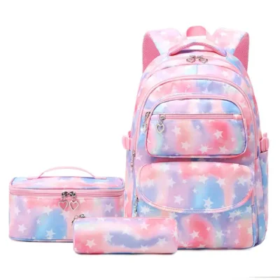 Backpack Set 17.7"- Tie Dye Stars