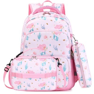 Backpack Set 15.7"- Pink Mermaid