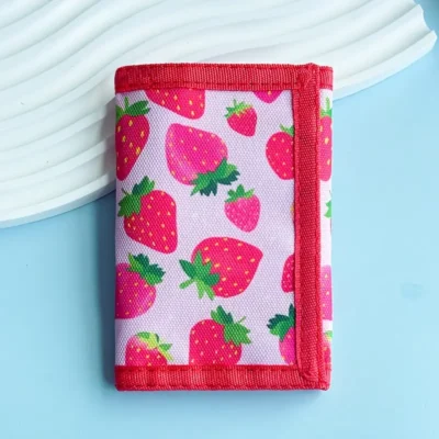 Kids Trifold Wallet - Strawberry