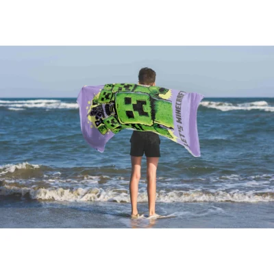 Kids Beach Towel- Minecraft