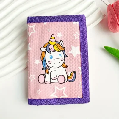 Kids Trifold Wallet - Cute Unicorn