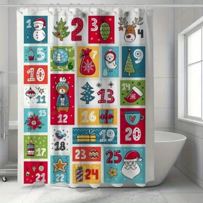 Shower Curtain- 25 Days Of Christmas