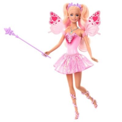 Barbie Fantasy Fairy 11" Doll with Color Change Wings and Outfit