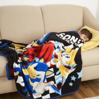 Sonic the Hedgehog Soft Throw Blanket, 46