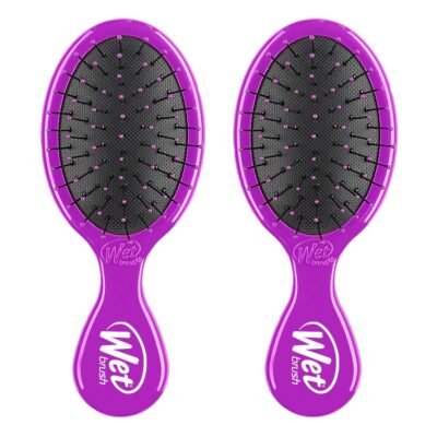 Wet Brush Mini- Travel Size Detangler Brush- Purple 1PC