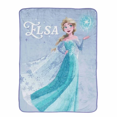 Disney Frozen Elsa Soft Throw  Blanket, 46" x 60"
