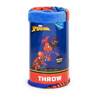 Spider-Man Kids Soft Throw Blanket, 46