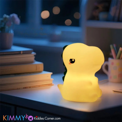 Soft Silicone Dino Nightlight- RGB