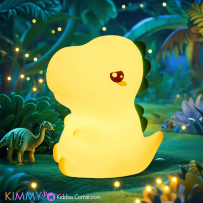 Soft Silicone Dino Nightlight- RGB